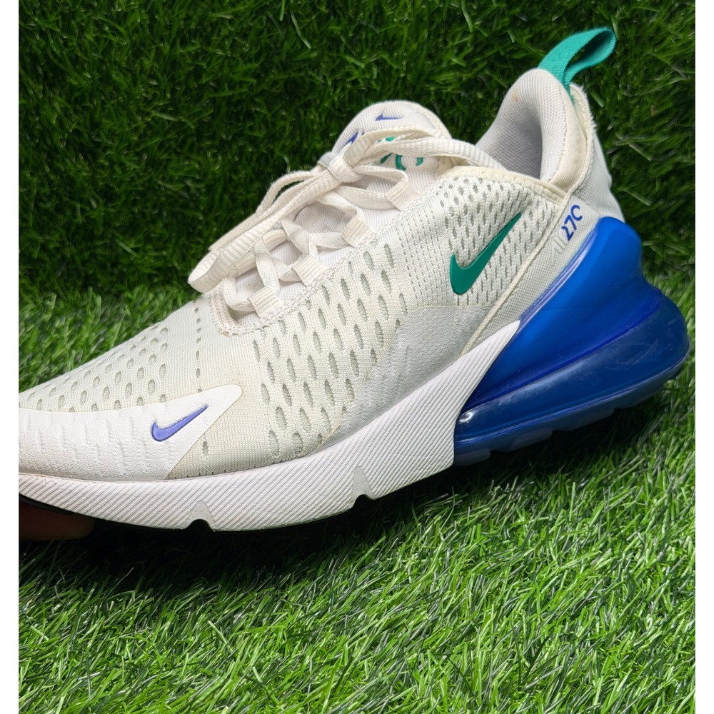 Nike Air Max 270 Sail Blue Teal AH6789-109 Womens size 7 Running Shoes